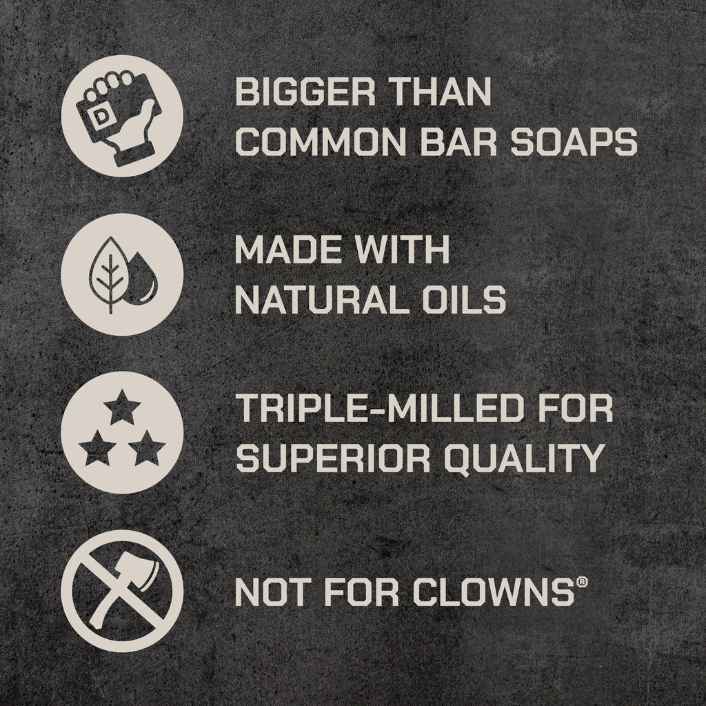 Duke Cannon Big Brick of Soap – Sandalwood + Lavender Scent – Large Triple-Milled Bar Soap for Men, Long-Lasting, Moisturizing with Natural Oils, Supports U.S. Veterans, Midnight Swim (10 oz.)